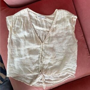 Bella Dahl Light Cream Women's Blouse